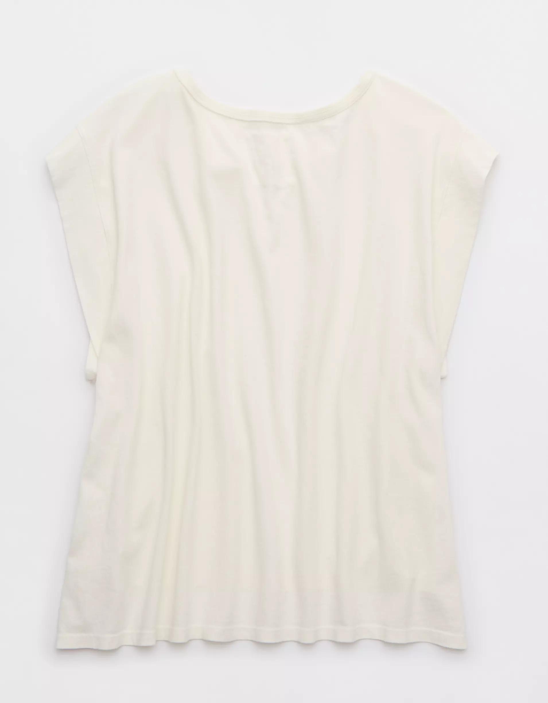 Aerie Summer Breeze Notch Neck T-Shirt Product Image
