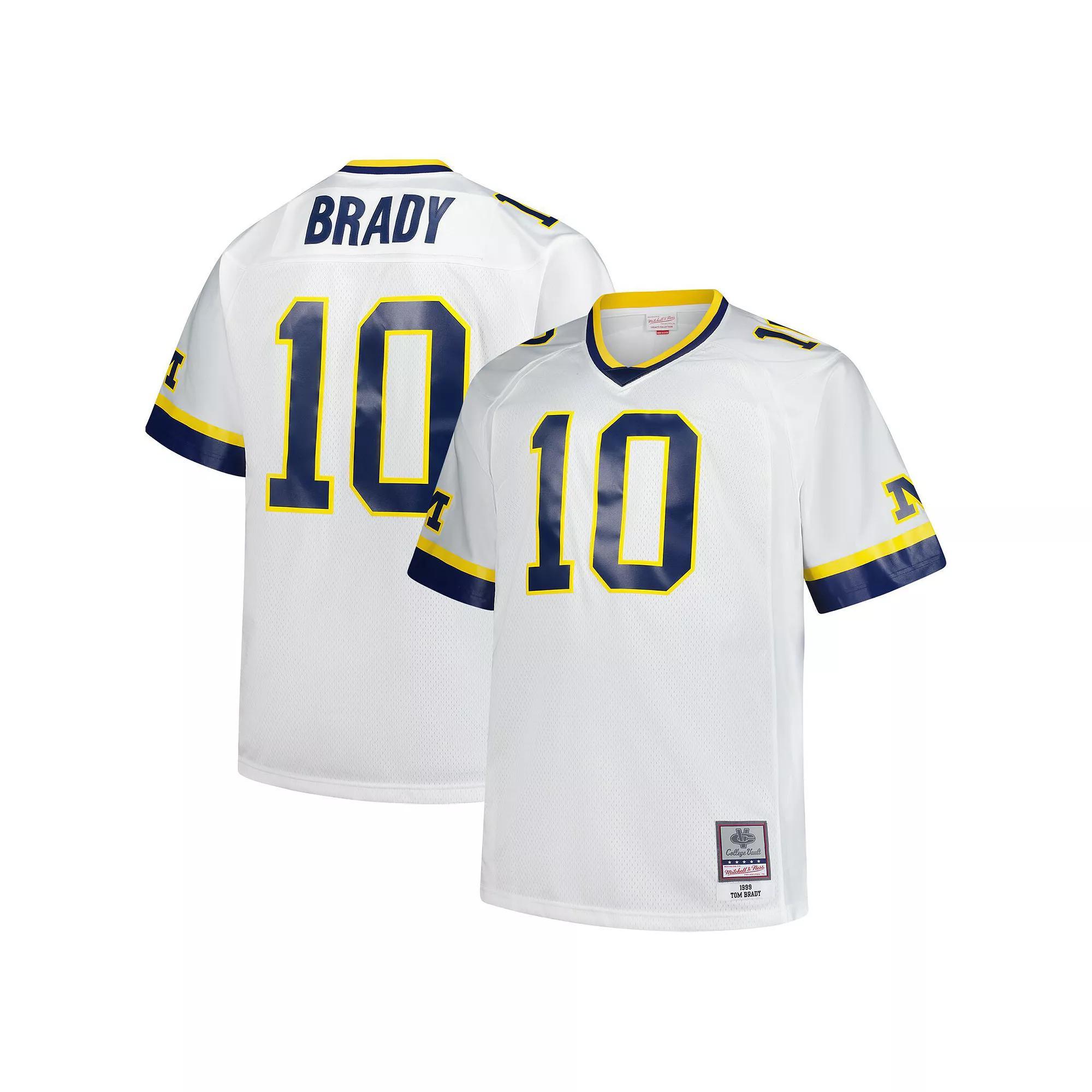 Men's Mitchell & Ness Tom Brady White Michigan Wolverines Legacy Jersey, Size: 2XB Product Image