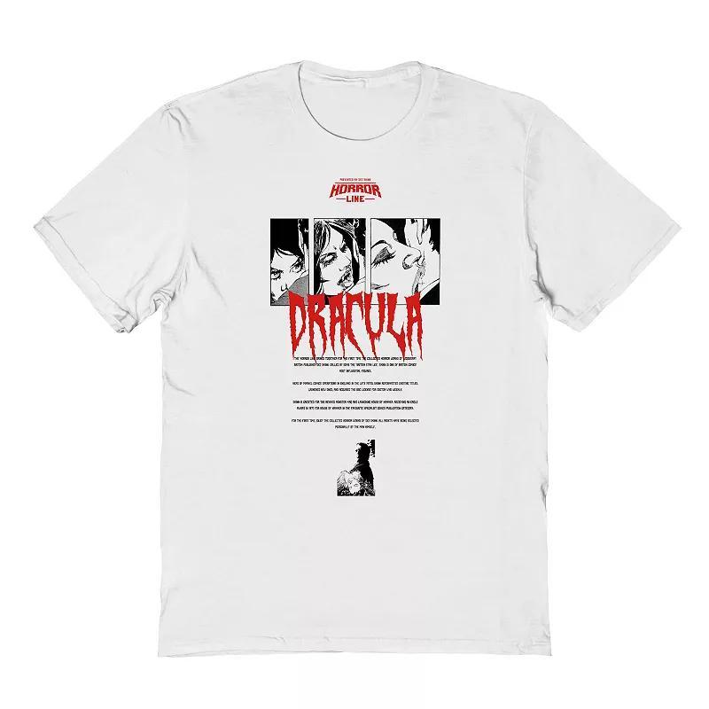 Men's Dracula Bites Graphic Tee, Size: Medium, White Product Image