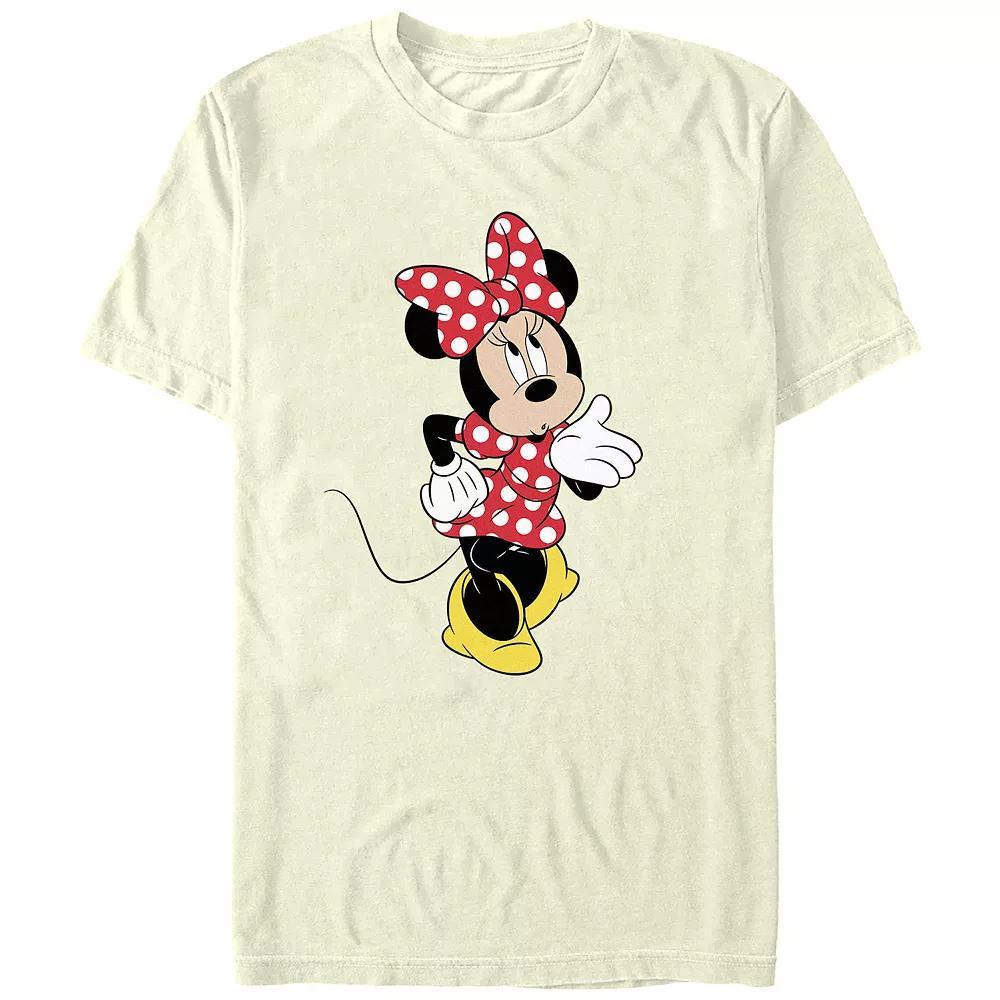 Disney's Minnie Mouse Blowing A Kiss Juniors' Graphic Tee, Women's, Size: Medium, Natural Product Image