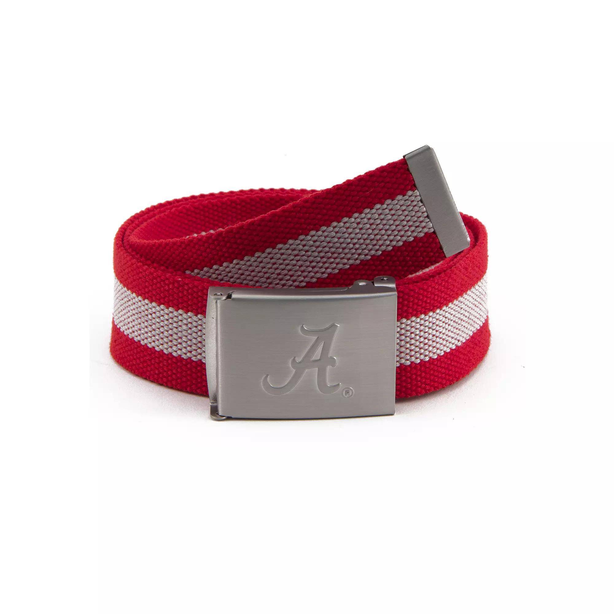 Men's NCAA Alabama Crimson Tide Fabric Belt, Team Product Image