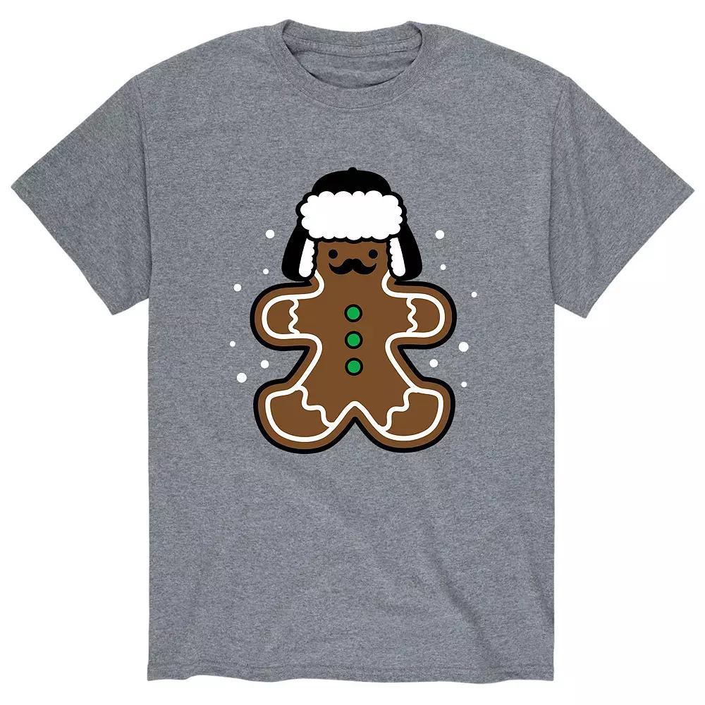 Mens Gingerbread Dad Tee Athletic Grey Product Image