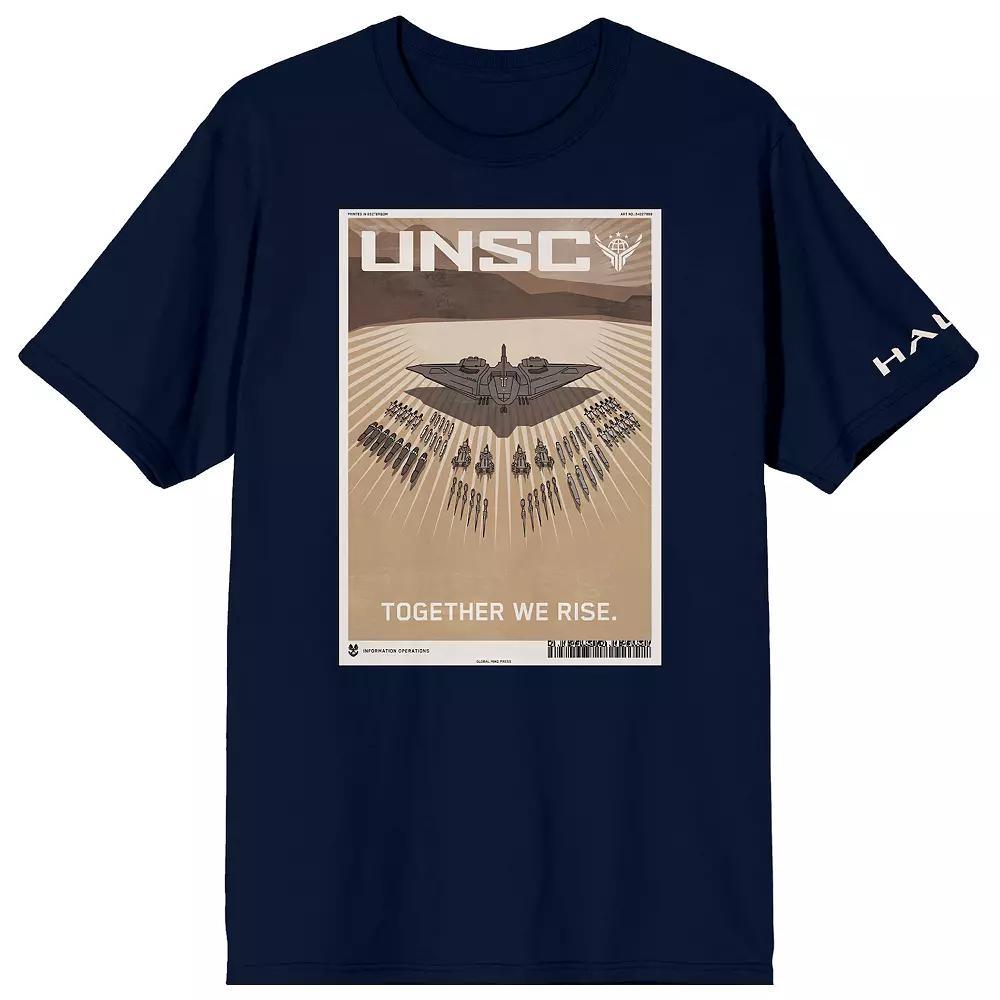 Men's Halo UNSC Together We Rise Graphic Tee, Size: XXL, Blue Product Image