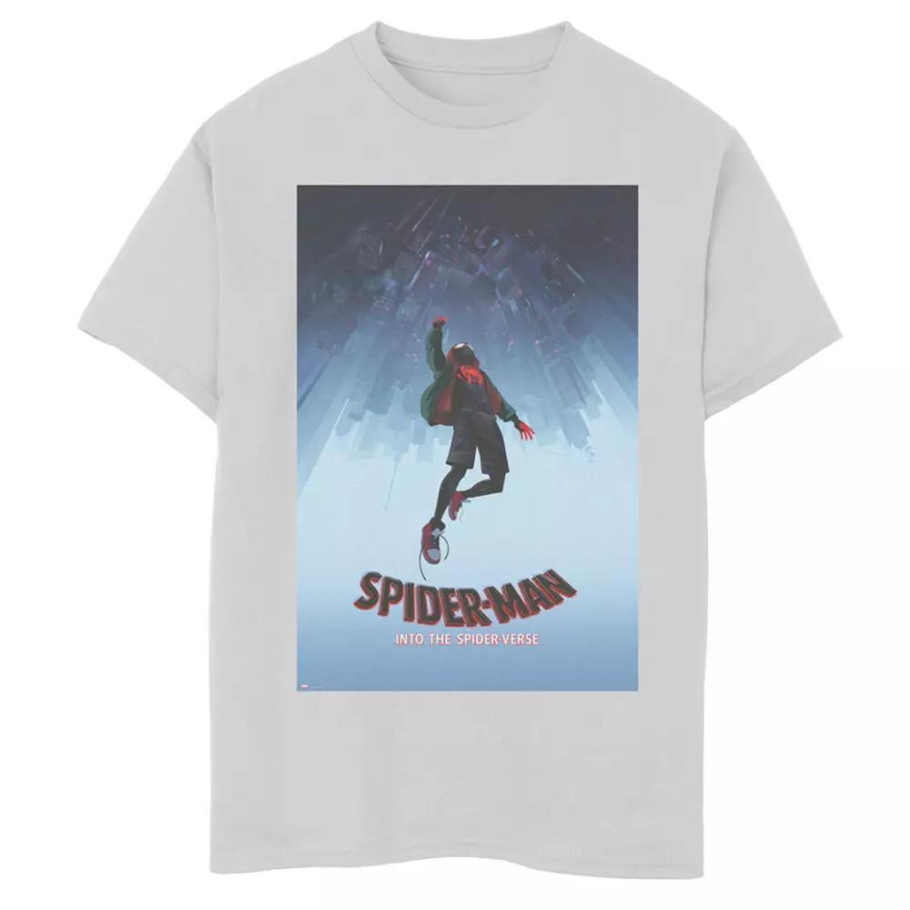 Men's Marvel Spider-Verse Ultimate Spider-Man Morales Graphic Tee, Size: XL, White Product Image