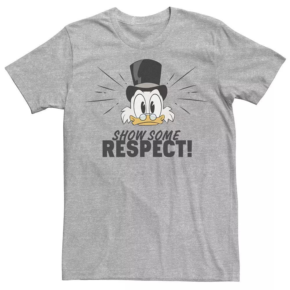 Disney's DuckTales Scrooge McDuck Men's Show Some Respect Tee, Size: XL, Athletic Grey Product Image