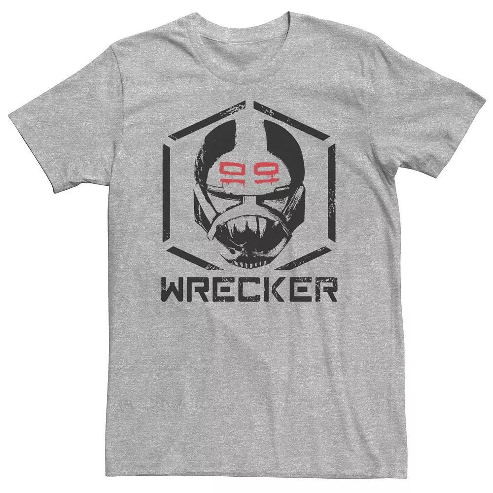 Big & Tall Star Wars: The Bad Batch Wrecker C1 Tee, Men's, Size: 4XL, Athletic Grey Product Image