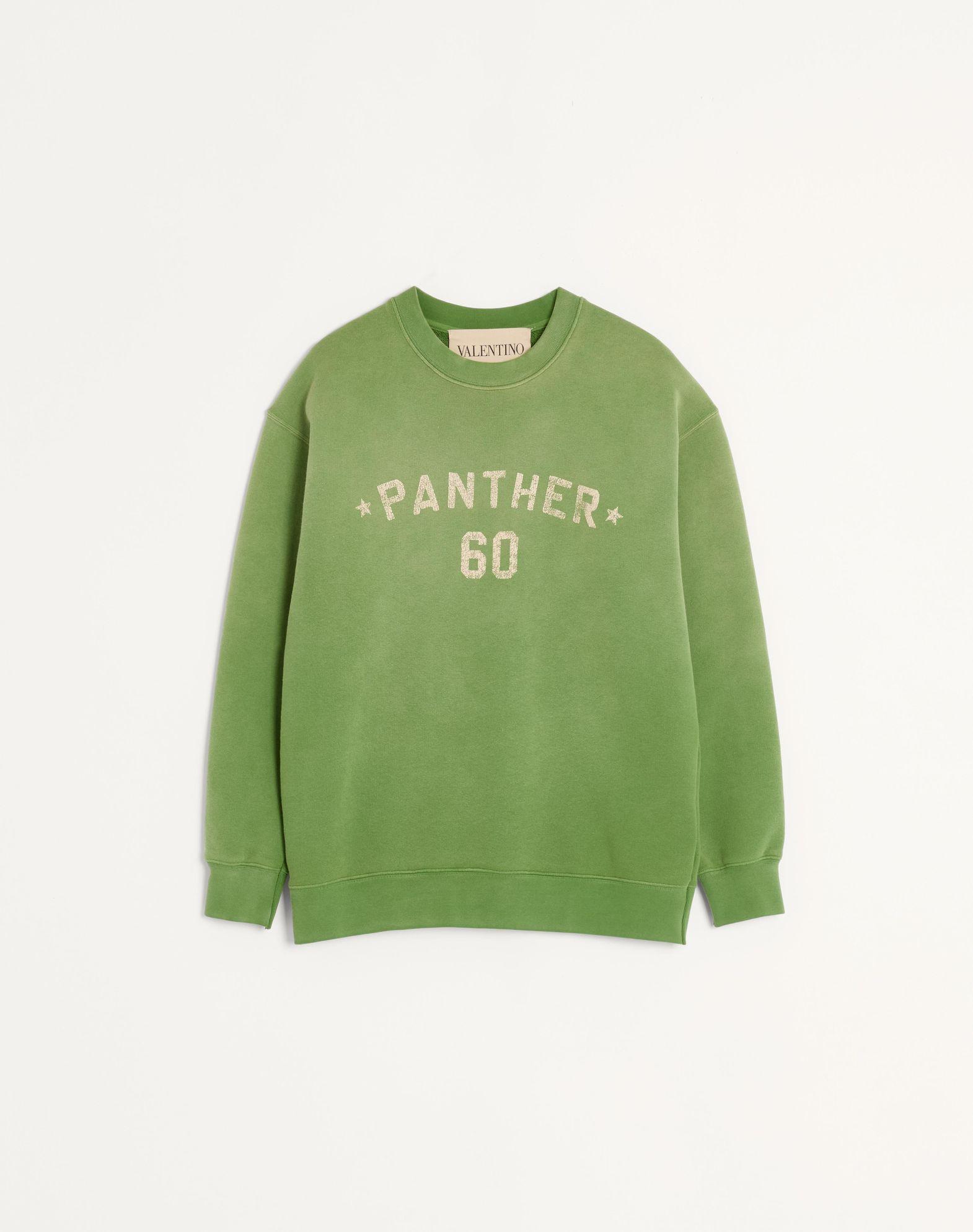 Cotton Sweatshirt With Chez Valentino Print And Embroidery Product Image