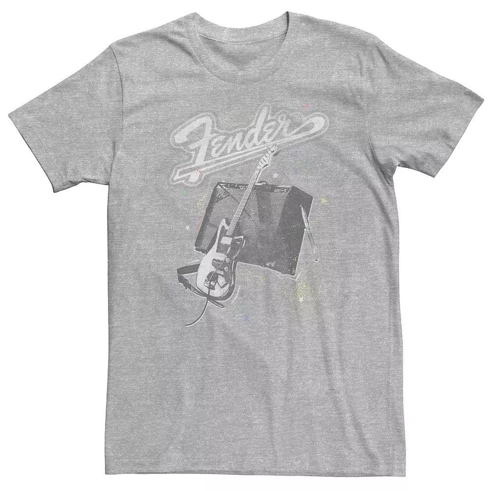 Big & Tall Fender In Space Tee, Men's, Size: XXL Tall, Athletic Grey Product Image