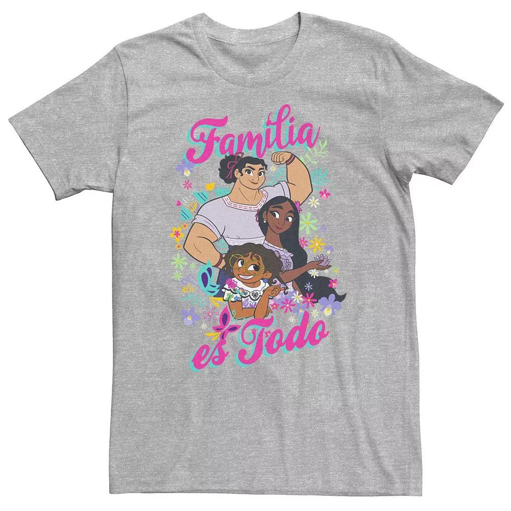 Big & Tall Disney Encanto Familia Madrigal Es Todo Tee, Men's, Size: 3XL, Athletic Grey Product Image