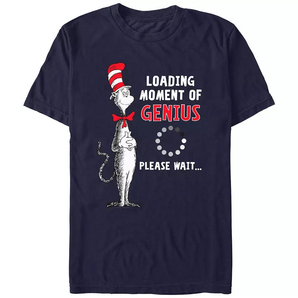 Men's Dr. Seuss Loading Moments Of Genius Graphic Tee, Size: Small, Blue Product Image