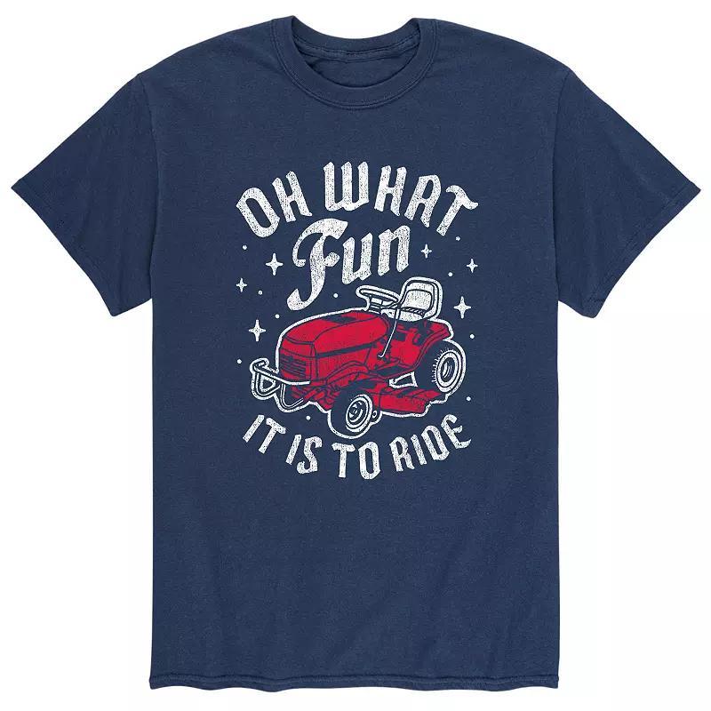 Mens Oh What Fun It Is To Ride Tee Blue Product Image