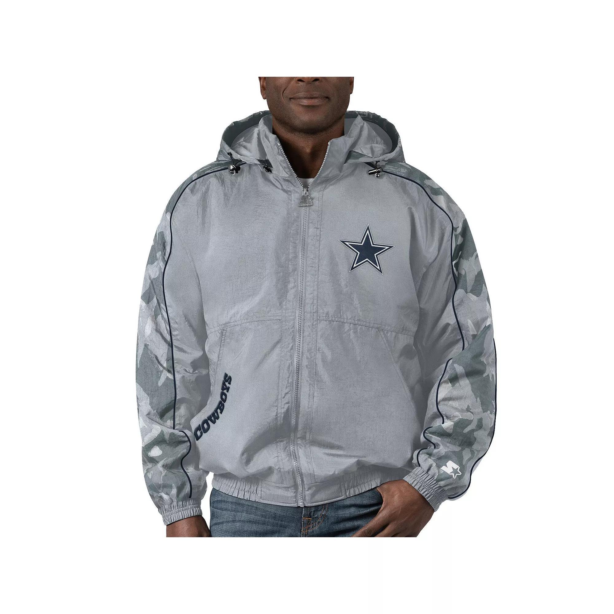 Mens Starter Dallas Cowboys Throwback Thursday Night Lights Hoodie Full-Zip Jacket Product Image
