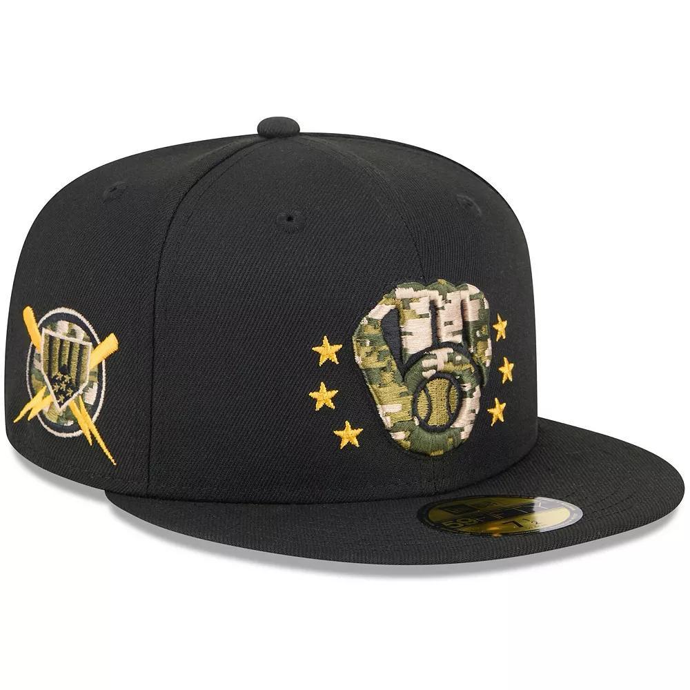 Men's New Era Red Los Angeles Dodgers City Flag 59FIFTY Fitted Hat, Size: 7 3/8 Product Image