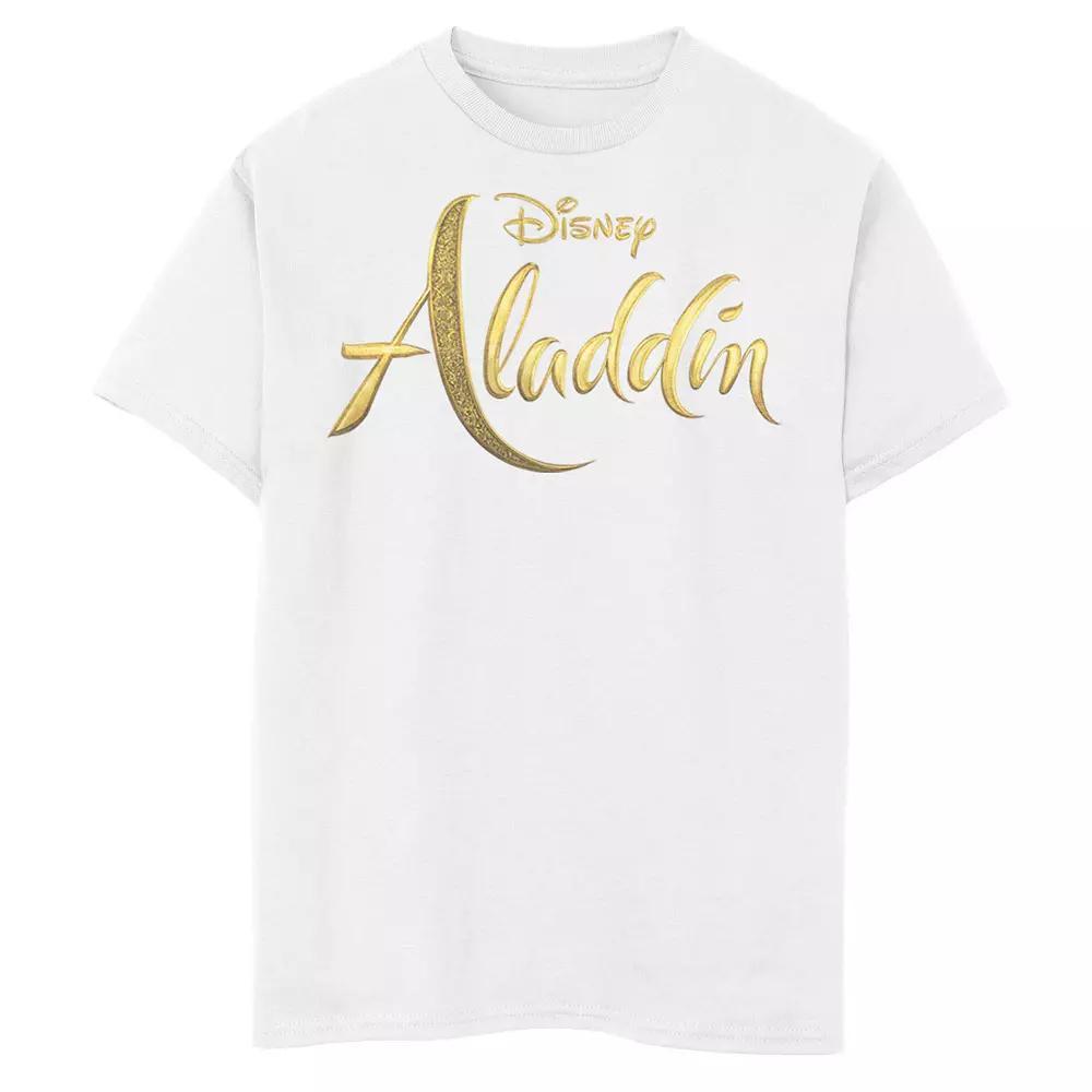 Disney's Aladdin Men's Logo Graphic Tee, Size: XXL, White Product Image