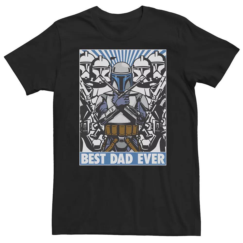 Big & Tall Star Wars Father's Day Jango Fett Best Dad Ever Tee, Men's, Size: 4XL Tall, Black Product Image