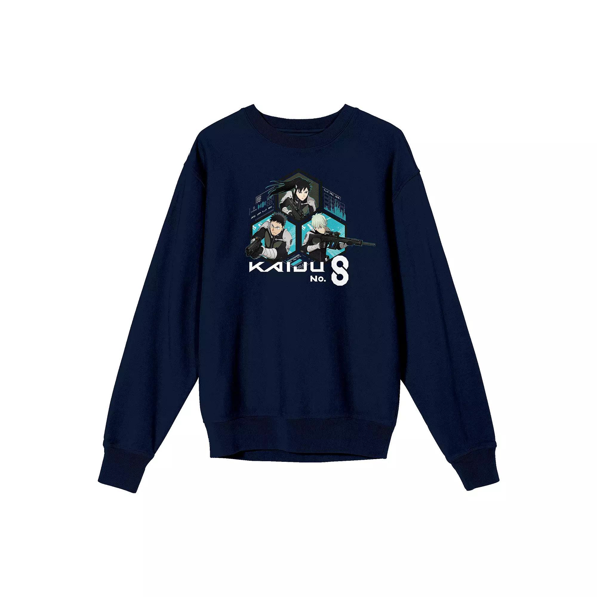 Men's Kaiju No. 8 Kafka Hibino Long Sleeve Graphic Tee, Size: Large, Blue Product Image