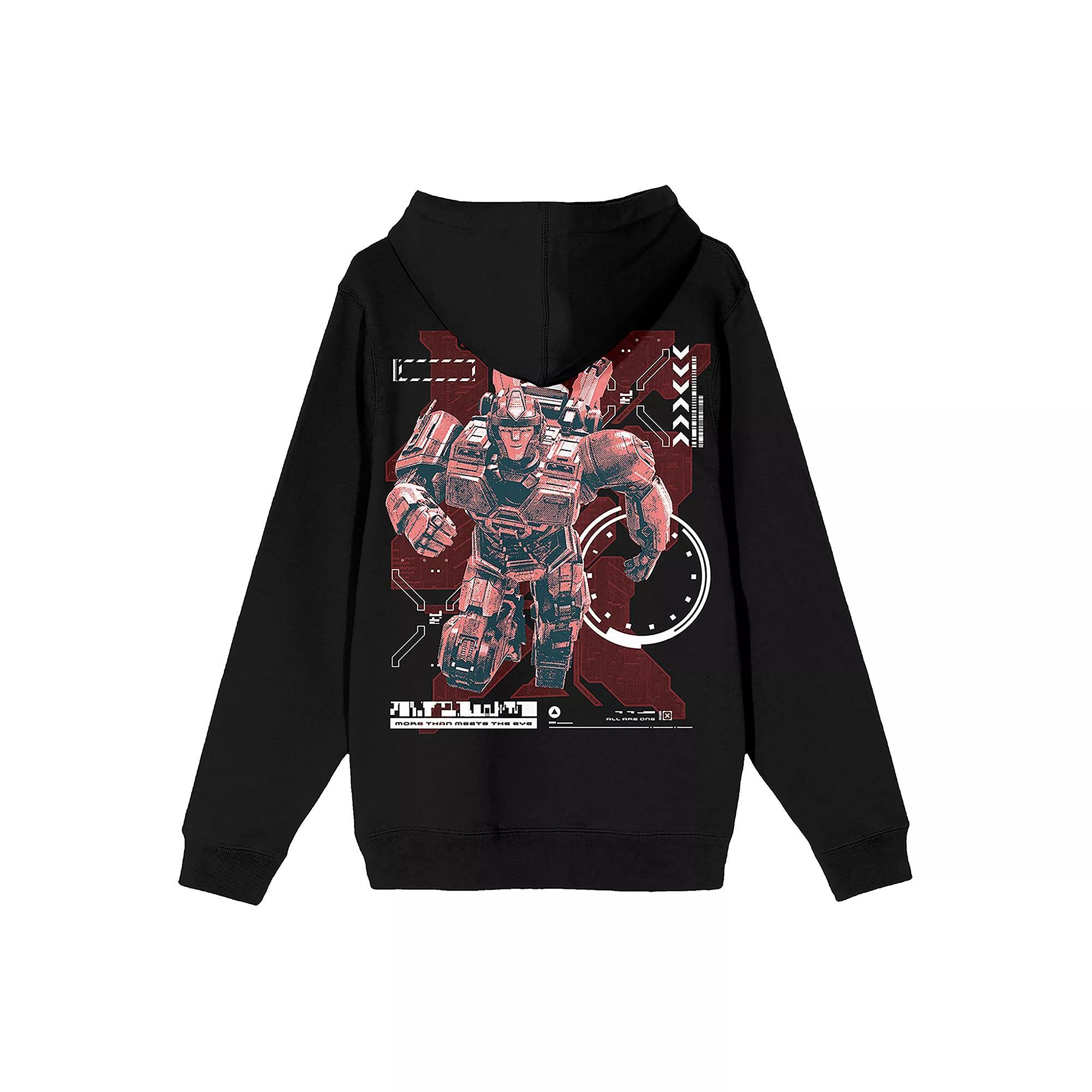 Men's Transformers One Optimus Prime Hoodie, Size: XXL, Black Product Image