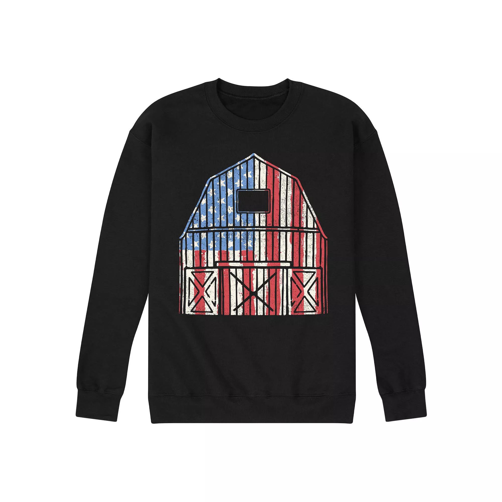 Mens USA Barn Fleece Sweatshirt Blue Product Image