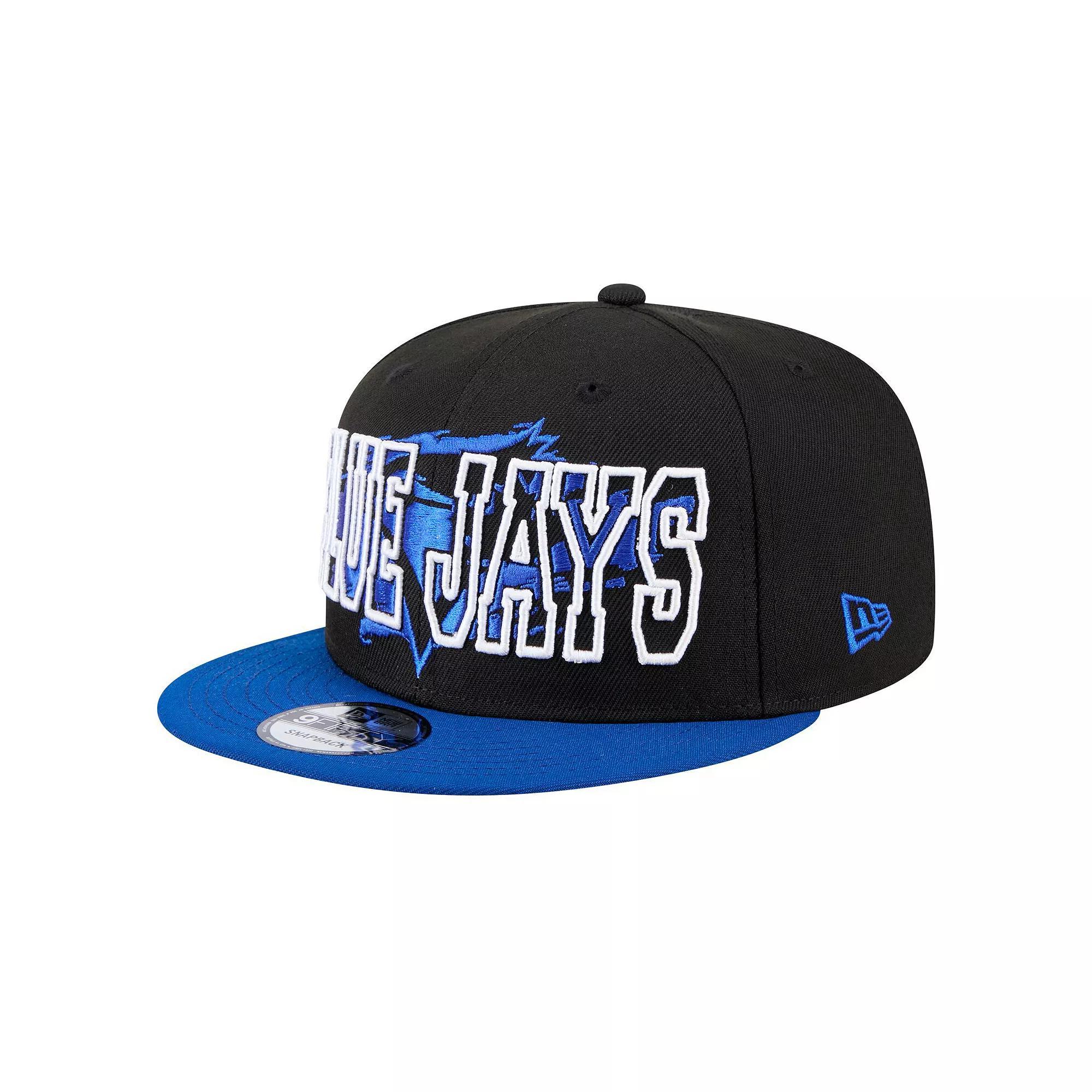 Mens New Era Black Toronto Blue Jays Splatter 9FIFTY Snapback Hat Product Image