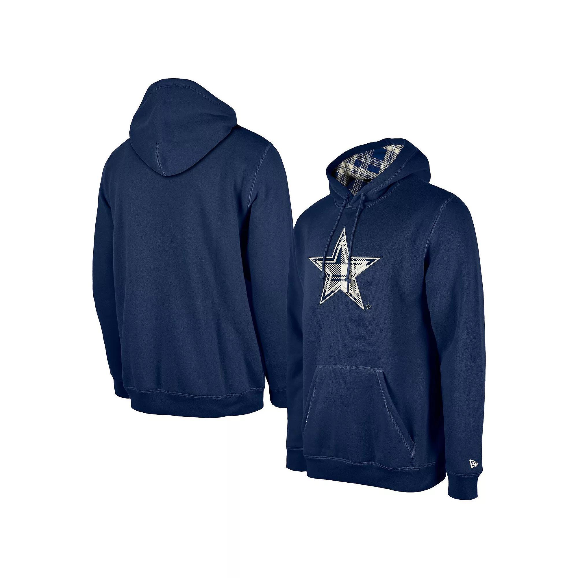 Men's New Era Navy Dallas Cowboys Current Pullover Hoodie, Size: Medium, Blue Product Image
