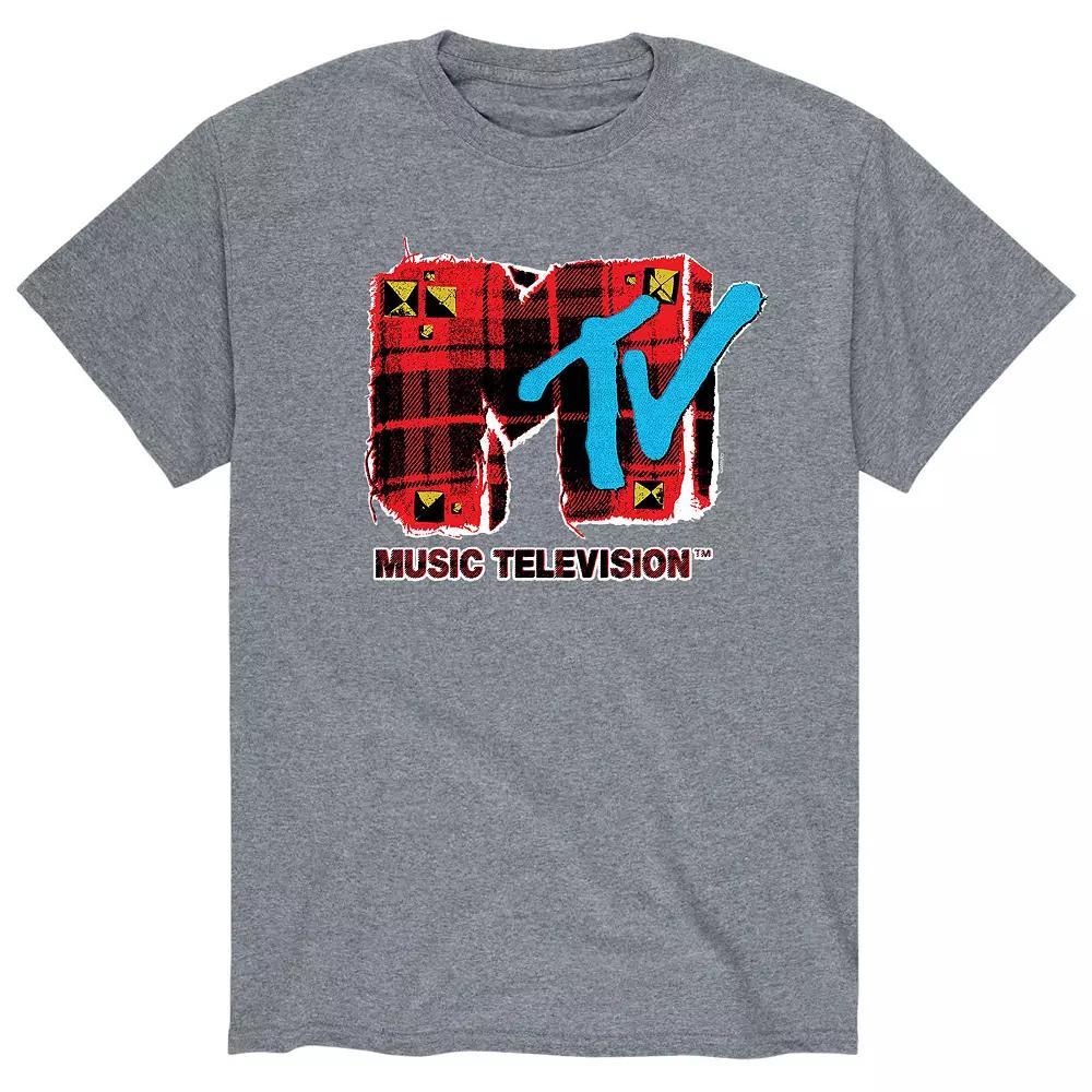 Mens MTV Grunge Plaid Tee Product Image