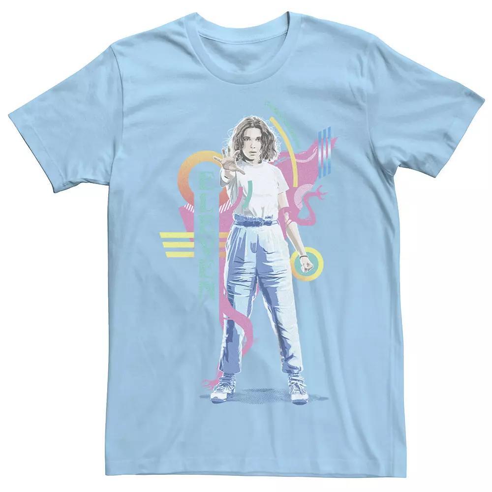 Men's Stranger Things Eleven Powers Graphic Tee, Size: Medium, Light Blue Product Image