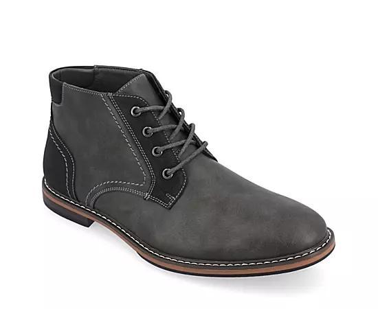 VANCE Franco Men's Plain Toe Chukka Boots, Size: 8.5, Brown Product Image