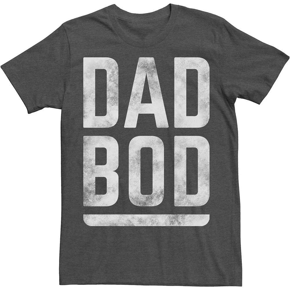 Big & Tall Father's Day Dad Bod Tee, Men's, Size: XL Tall, Black Product Image