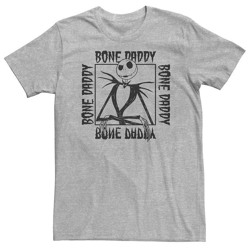 Disney's The Nightmare Before Christmas Jack Skellington Big & Tall Bone Daddy Frame Tee, Men's, Size: 4XL, Athletic Grey Product Image