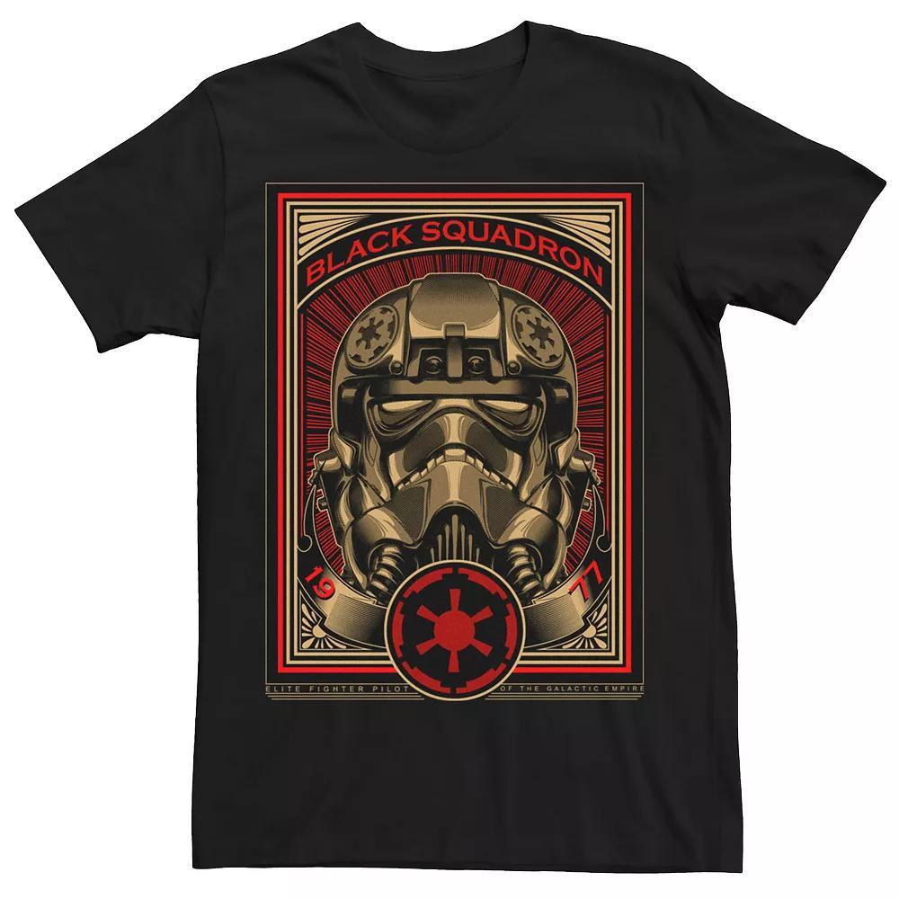 Big & Tall Star Wars "Emotions Of Darth Vader" Poster Tee, Men's, Size: 3XL Tall, Black Product Image