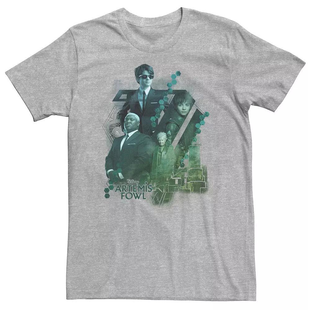 Big & Tall Artemis Fowl Group Gradient Tee, Men's, Size: Large Tall, Athletic Grey Product Image