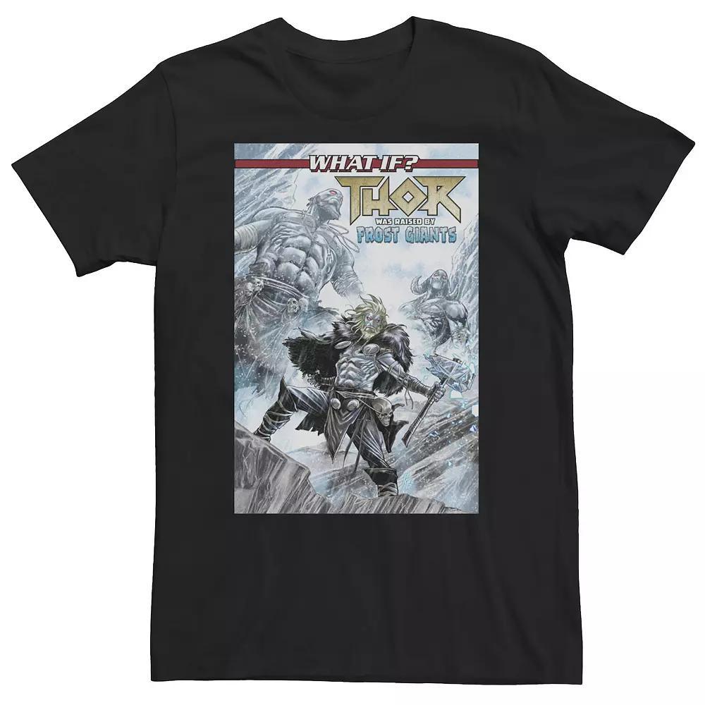 Big & Tall Marvel What If? Thor Was Raised By Frost Giants Tee, Men's, Size: 4XL Tall, Black Product Image