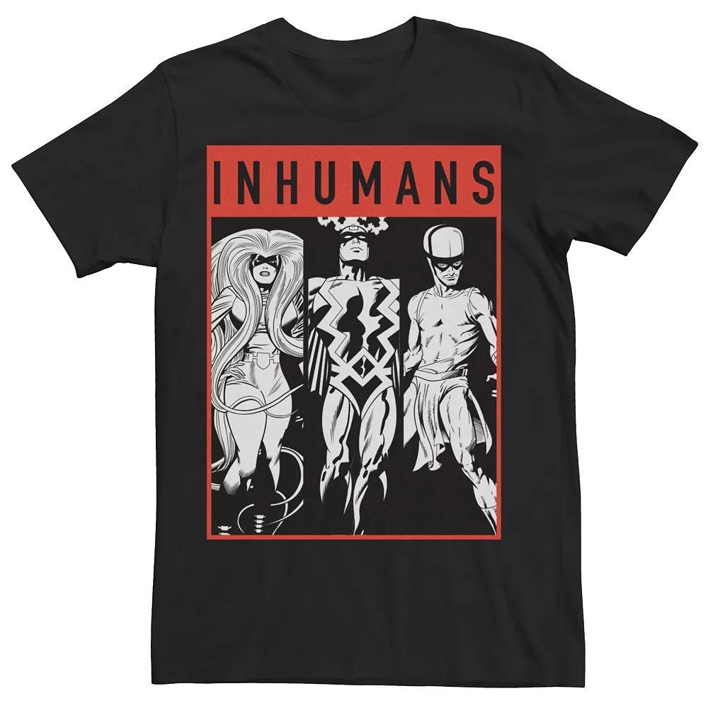 Men's Marvel Retro Trio Inhumans Tee, Size: XL, Black Product Image