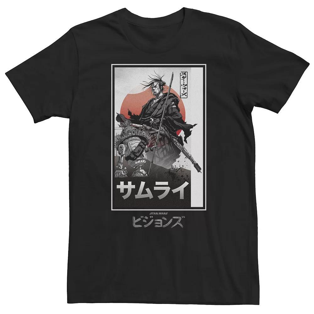 Big & Tall Star Wars: Visions Samurai Box Up Poster Tee, Men's, Size: 3XL, Black Product Image