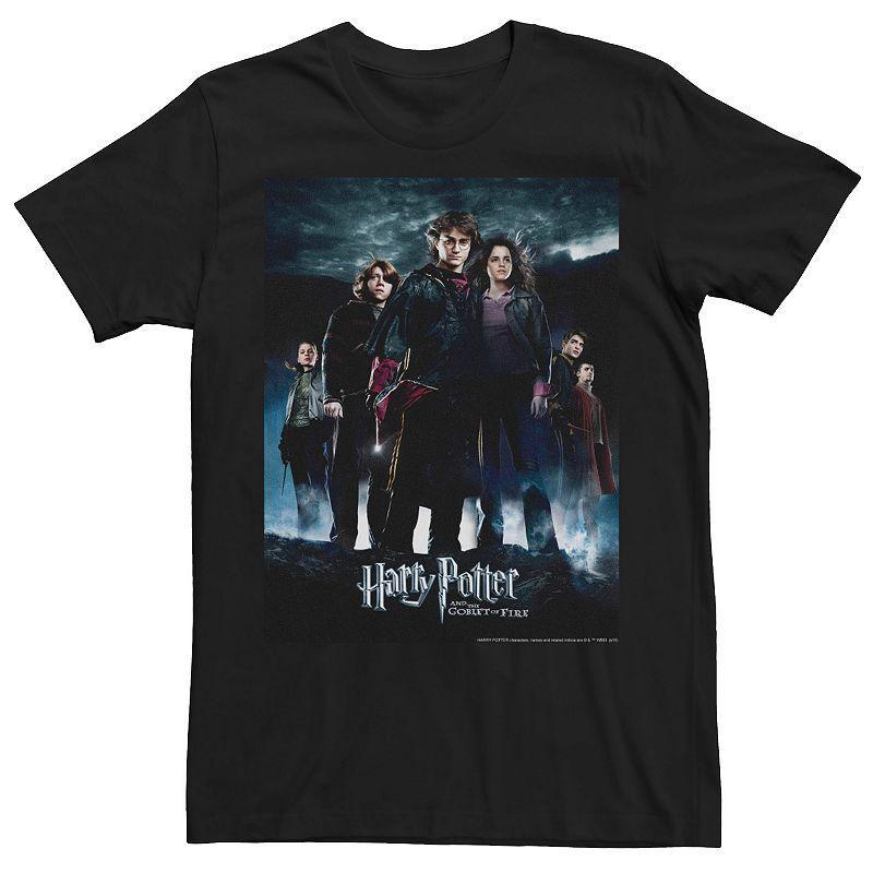 Men's Harry Potter Goblet Of Fire Group Movie Poster Graphic Tee, Size: Medium, Black Product Image