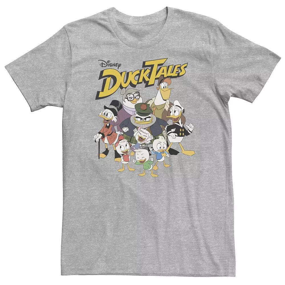 Big & Tall Disney DuckTales Group Shot Logo Tee, Men's, Size: 4XLT, Athletic Grey Product Image