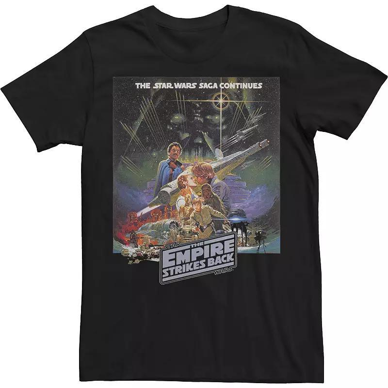 Big & Tall Star Wars: The Empire Strikes Back 40 Years Poster Tee, Men's, Size: 5XL, Black Product Image