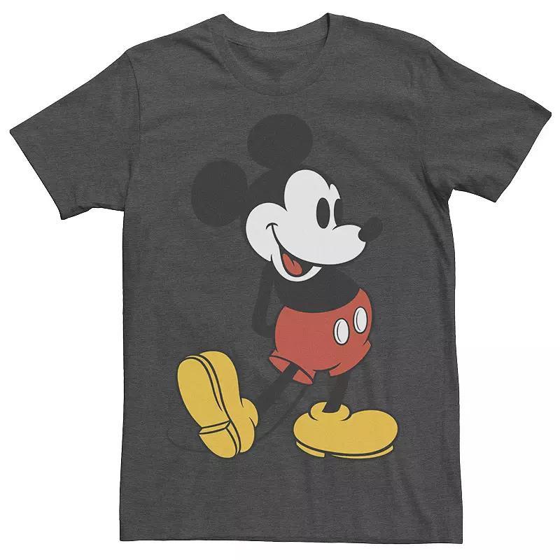 Disney's Mickey Mouse Men's Vintage Leg Kick Tee, Size: XXL, Grey Heather Product Image