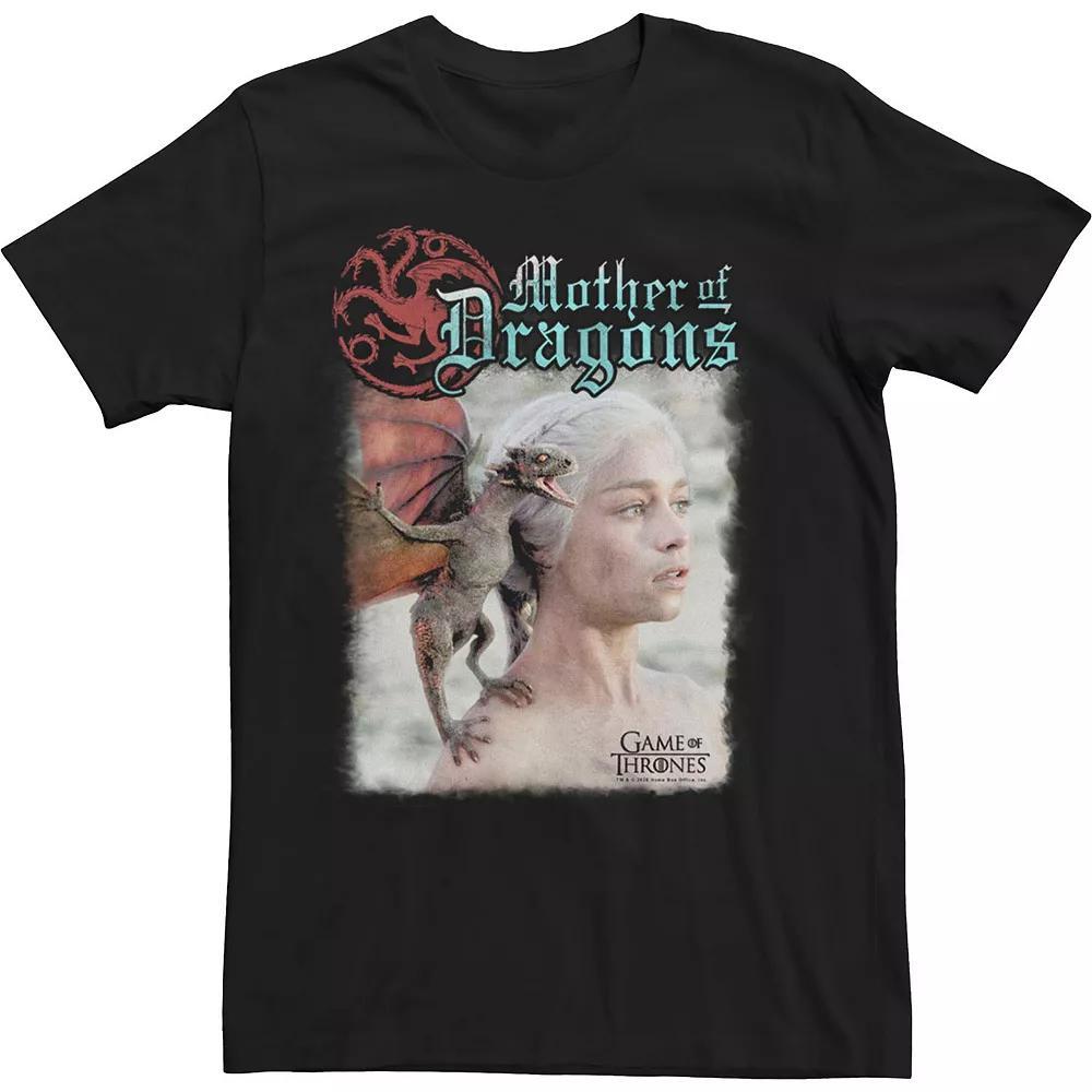 Men's Game Of Thrones Mother Of Dragons Photo Real Tee, Size: XL, Black Product Image