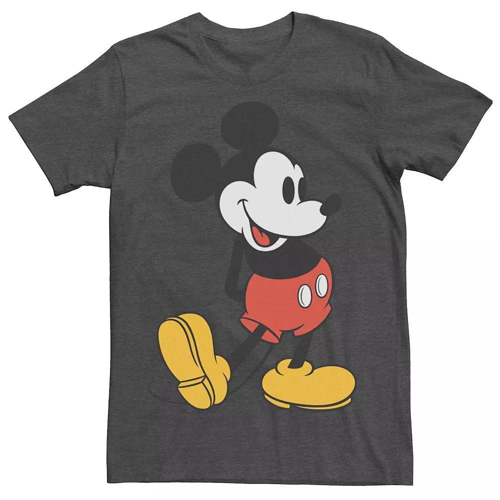 Disney's Mickey Mouse Men's Vintage Leg Kick Tee, Size: XXL, Grey Heather Product Image