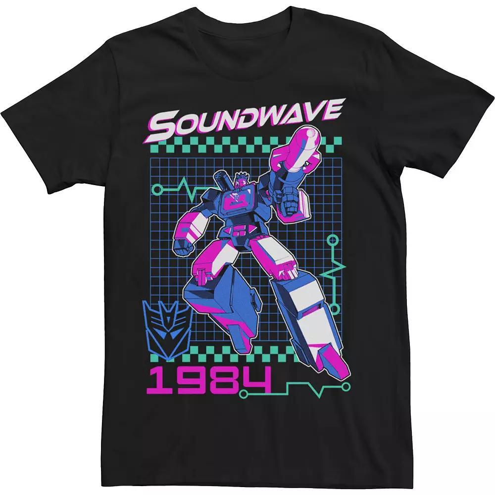 Big & Tall Transformers Soundwave 1984 Tee, Men's, Size: 3XL, Black Product Image