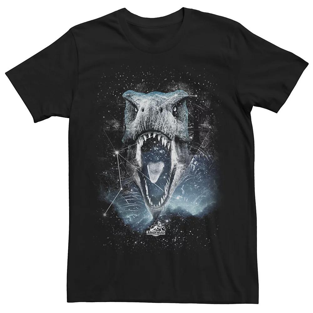 Men's Jurassic World T-Rex Roaring Constellation Tee, Size: Medium, Black Product Image