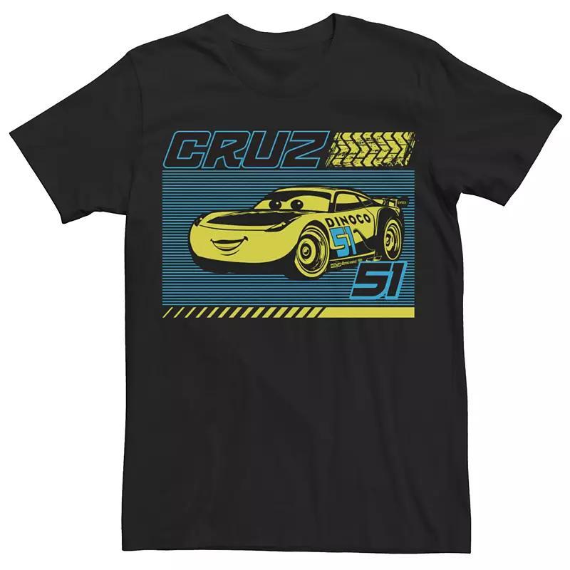 Men's Cars 3 Cruz 51 Line Art Tee, Size: Large, Black Product Image