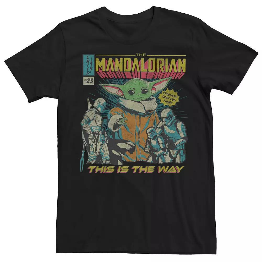 Men's Star Wars The Mandalorian This Is The Way Comic Cover Tee, Size: XXL, Black Product Image