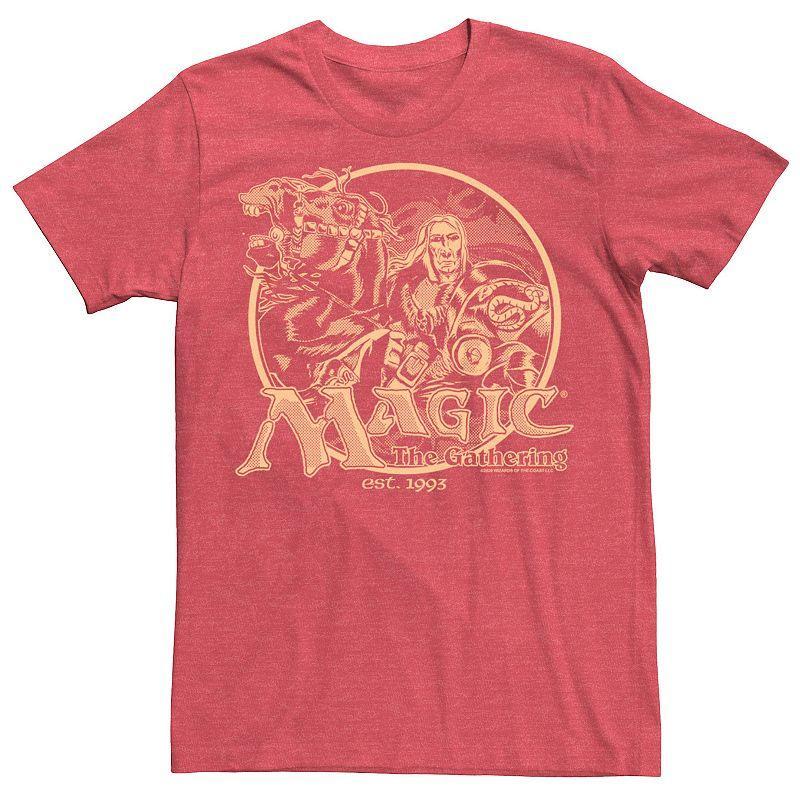 Men's Magic: The Gathering Est. 1993 Vintage Logo Tee, Size: XL, Red Grey Product Image