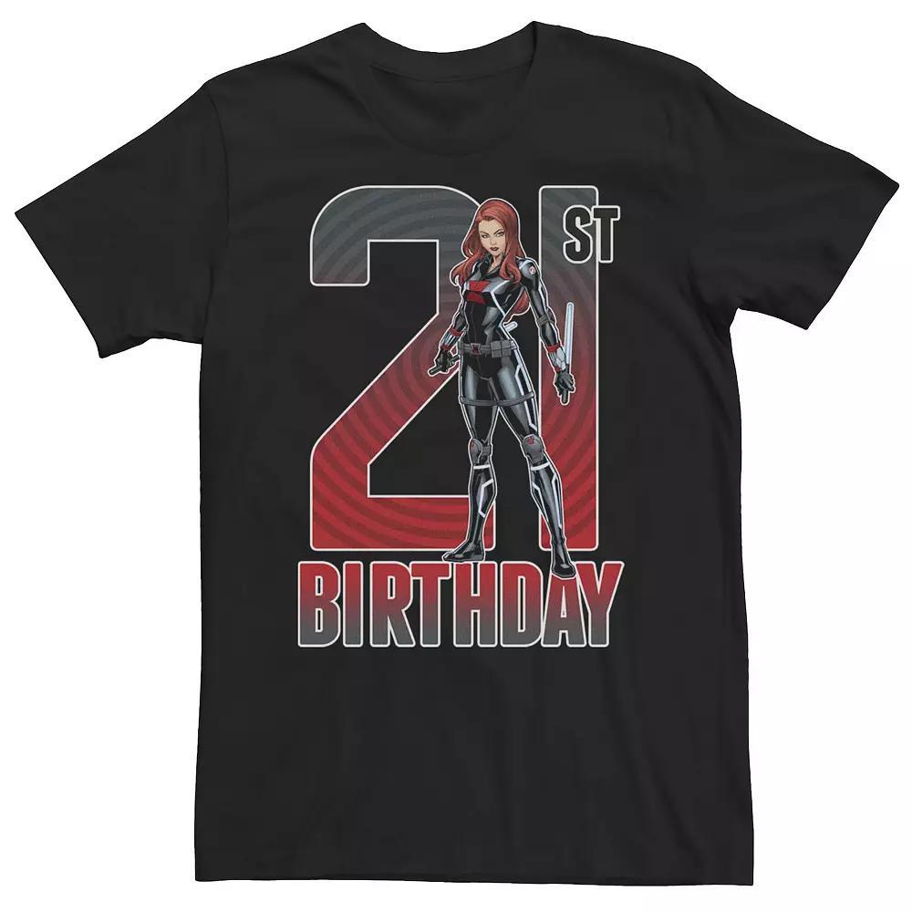 Big & Tall Marvel Black Widow 21st Birthday Tee, Men's, Size: XXL Tall Product Image