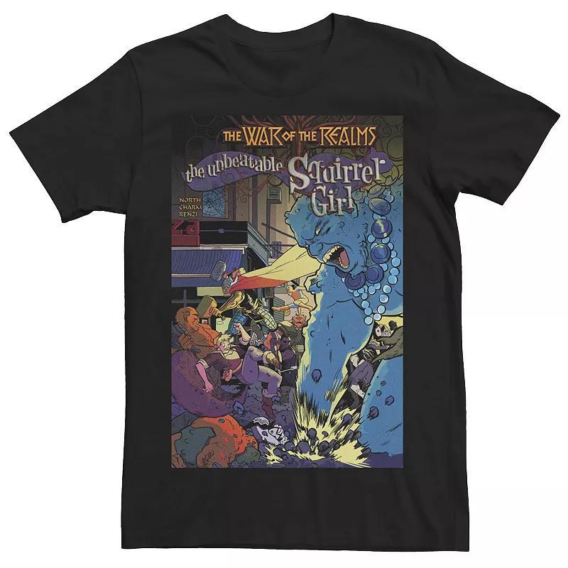 Men's Marvel Unbeatable Squirrel Girl Issue #43 Comic Book Cover Tee, Size: XL, Black Product Image