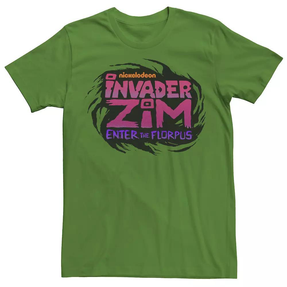 Mens Nickelodeon Invader Zim Enter Florpus Logo Graphic Tee Royal Grey Product Image
