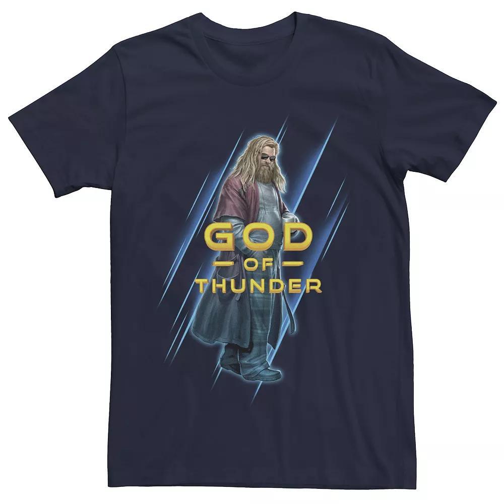 Men's Marvel Avengers: Endgame Thor God Of Thunder Portrait Tee, Size: Small, Blue Product Image