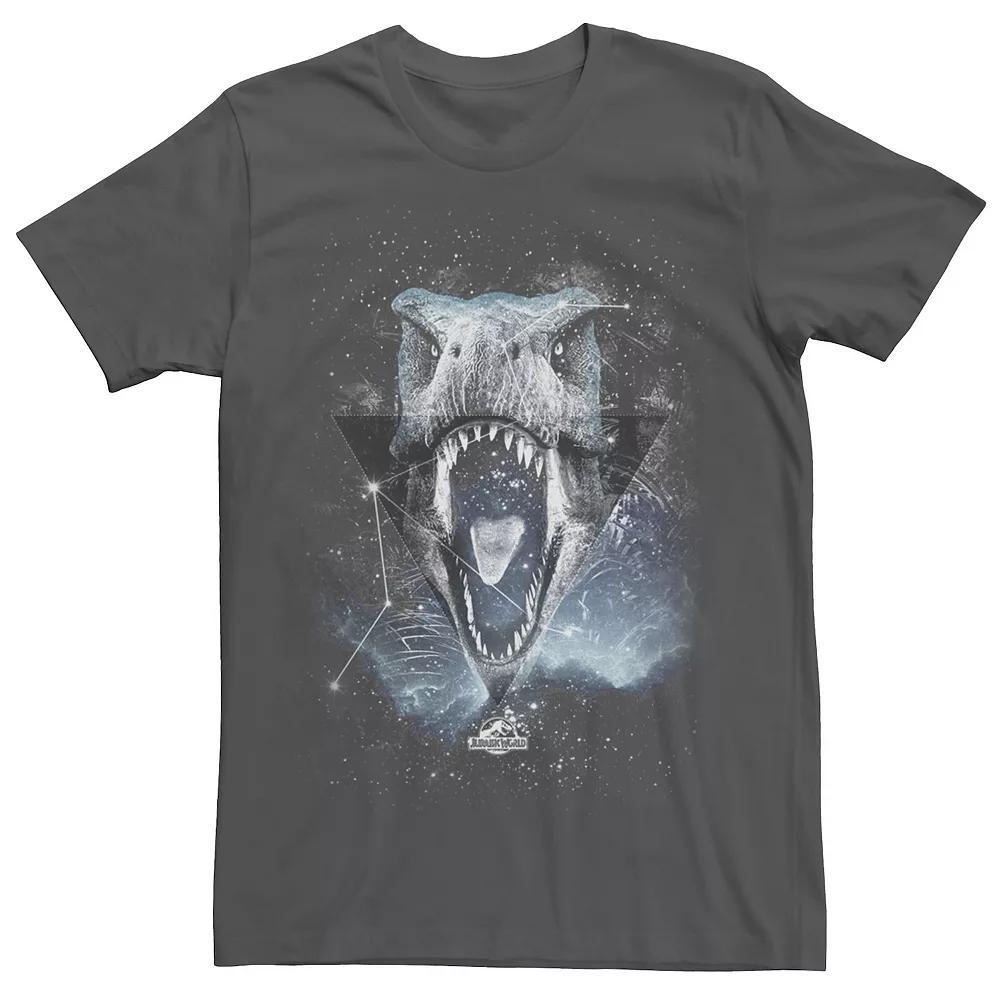 Men's Jurassic World T-Rex Roaring Constellation Tee, Size: XL, Grey Product Image